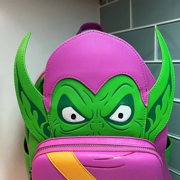 Loungefly NWT Marvel Amazing Spider-Man Green Goblin Green Purple Backpack - Picture 3 of 11